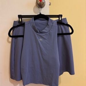 Alo Lavender Tank Top and Skort Set